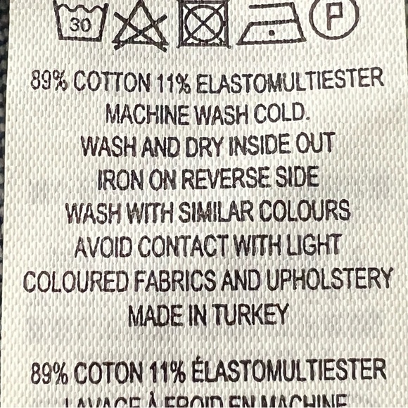 French Connection Edie Denim Shirt Dress 3/4 Sleeve Snap Front Color Block 2 New - Picture 12 of 16